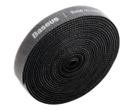 Kabel komputerowy BASEUS Organizer kabli Rainbow Circle Velcro Straps 3m czarny ACMGT-F01